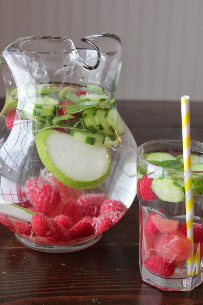 New year detox water drink