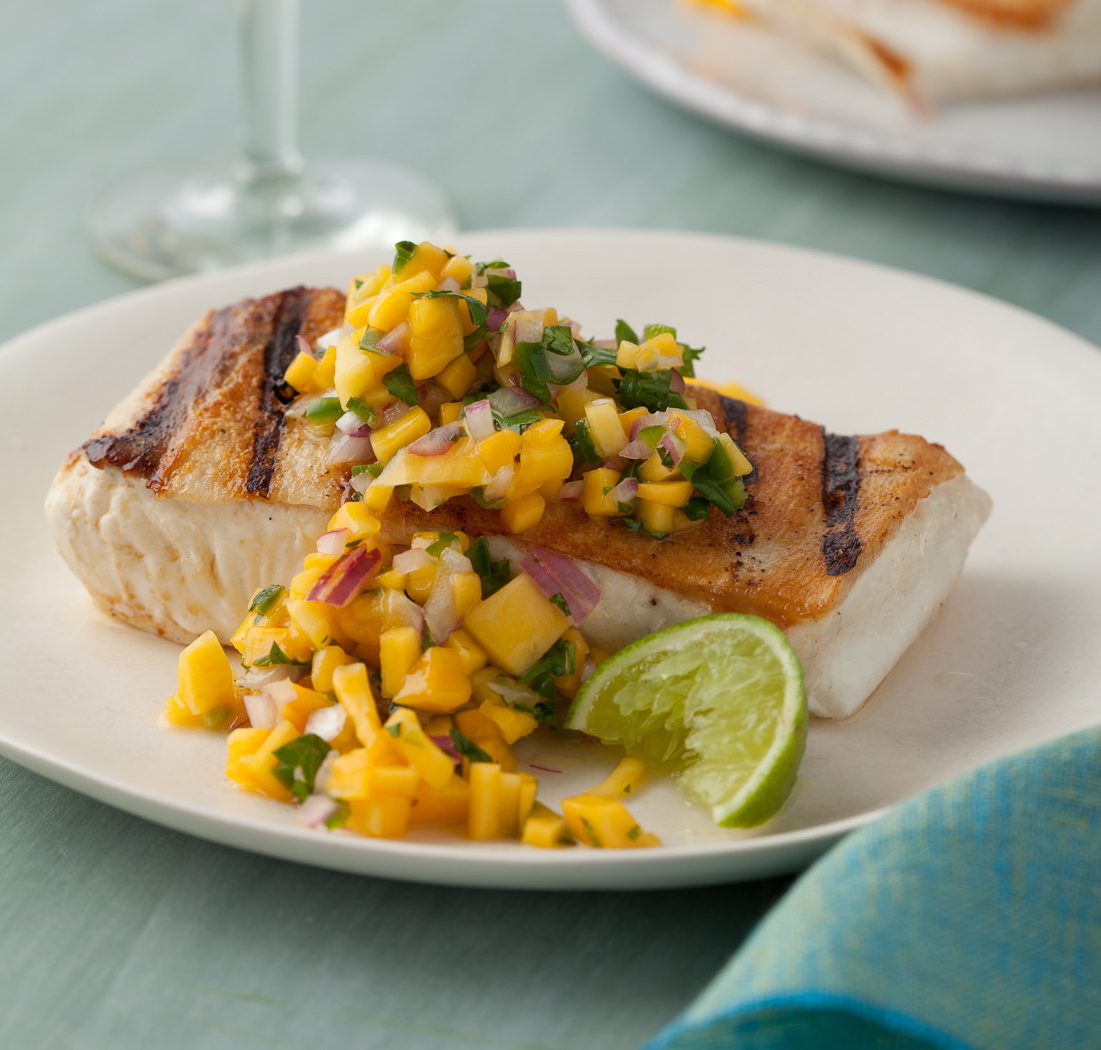 Pan Seared Halibut to enjoy with your date while on a low diet sugar plan