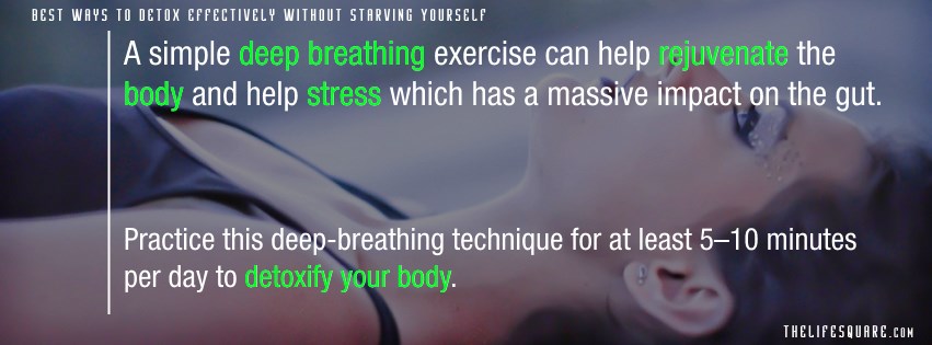 Deep breathe to detoxify your body