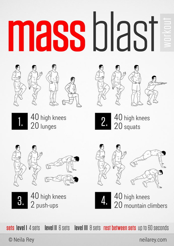 The mass blast workout - easy workouts at home