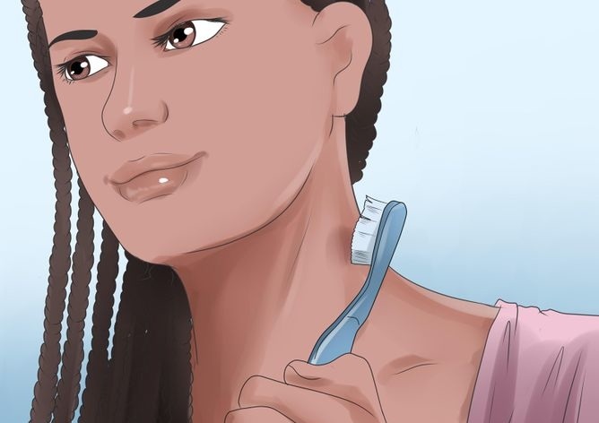 Brush your hickey with a toothbrush