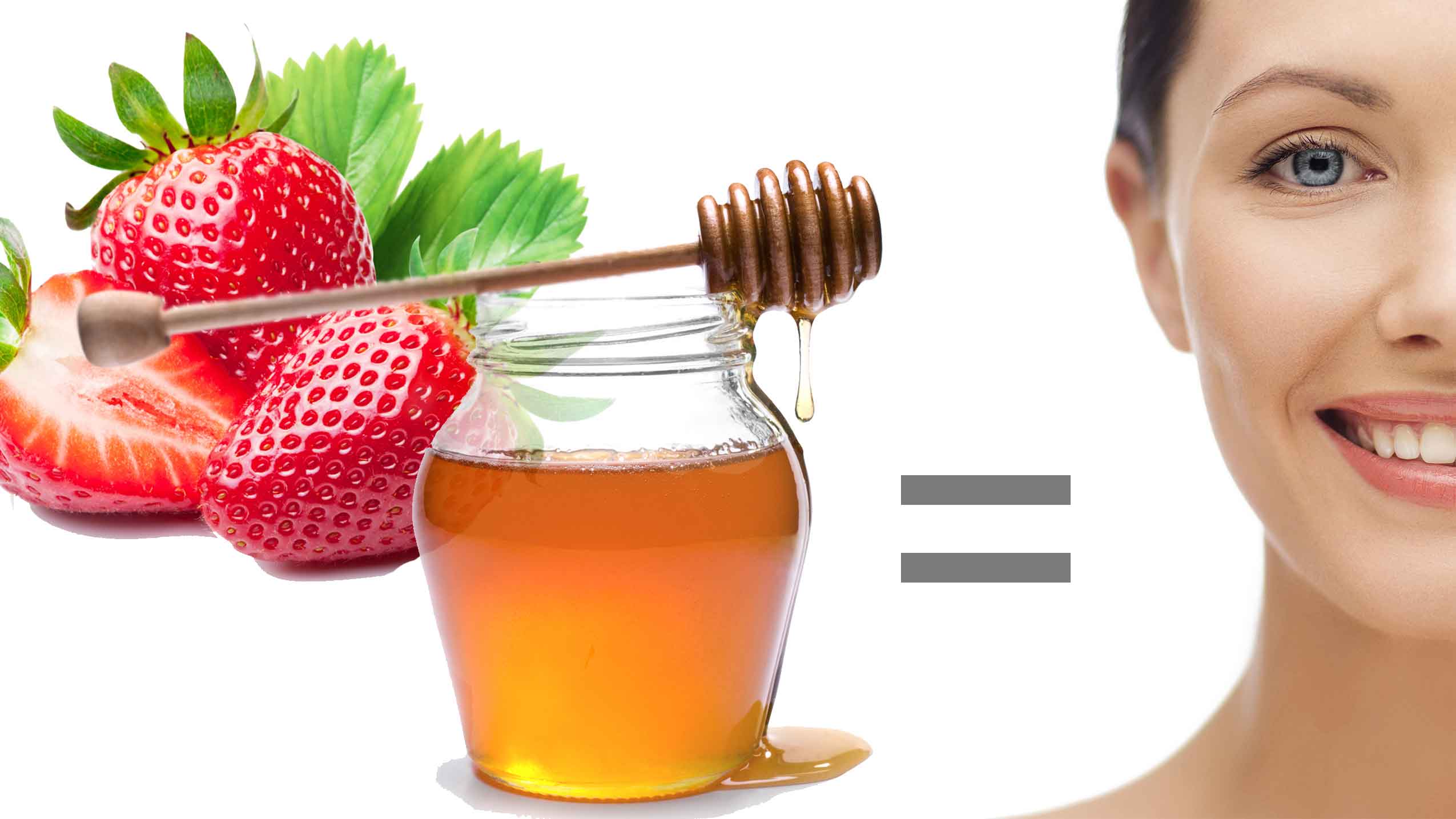 Strawberries and Honey to treat pimples