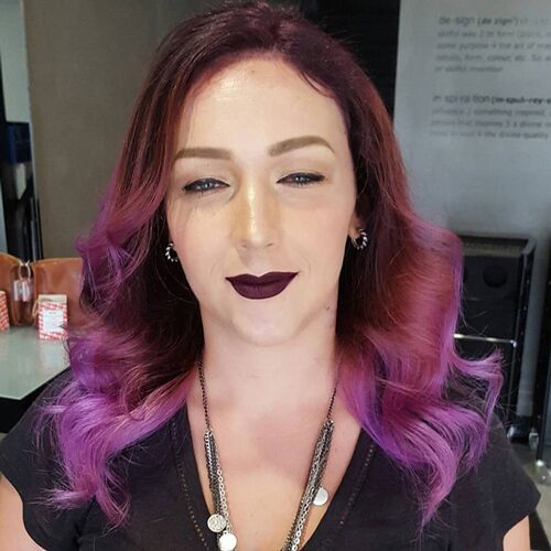 Purple ombre hair